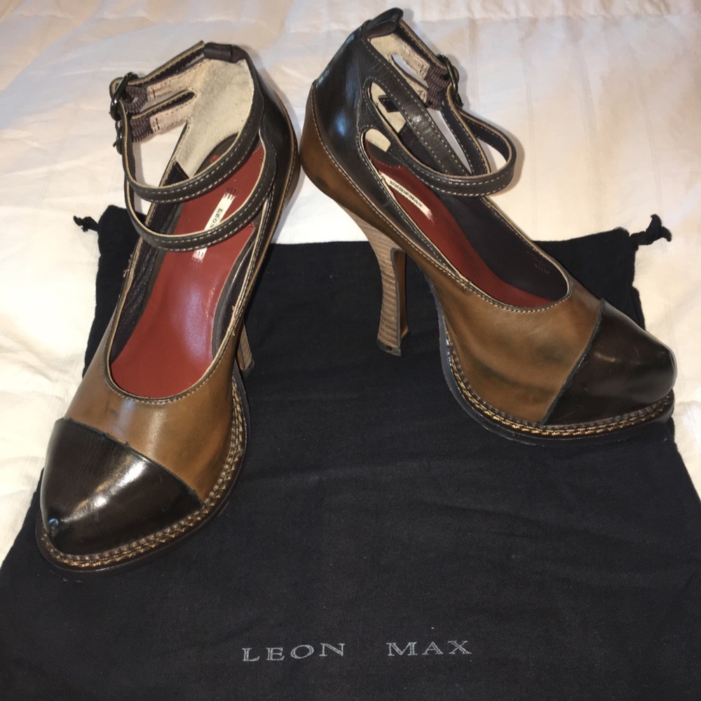 Leon Max (of Max Studio) platform heel NWOT